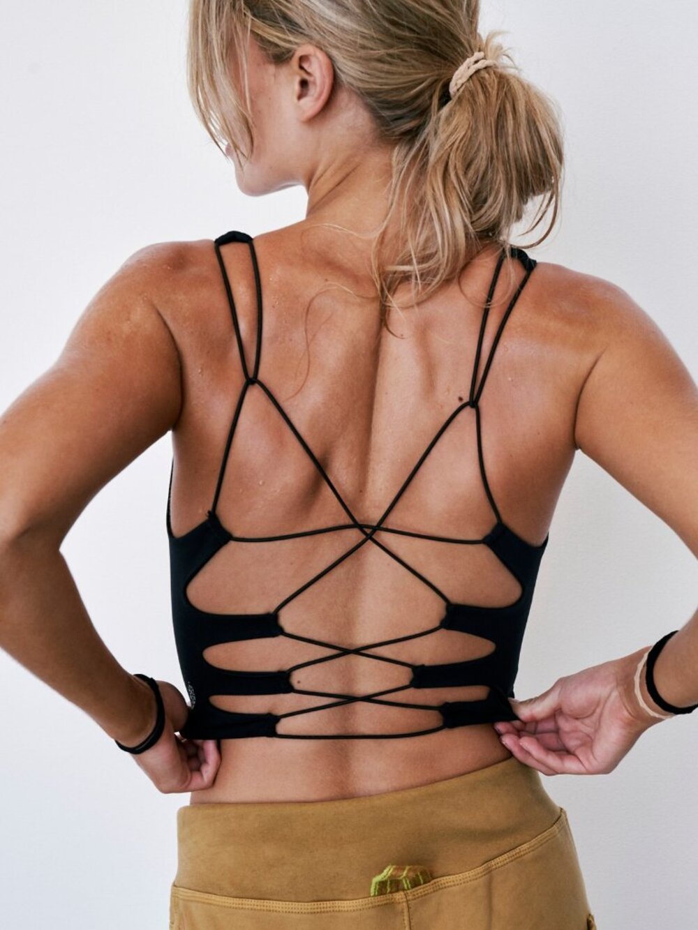 Free People Movement She's Got Rhythm Crop Tank Black Size S - Picture 5 of 5